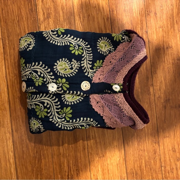 Purple and Blue Patterned Women's Sweater - Picture 5 of 5